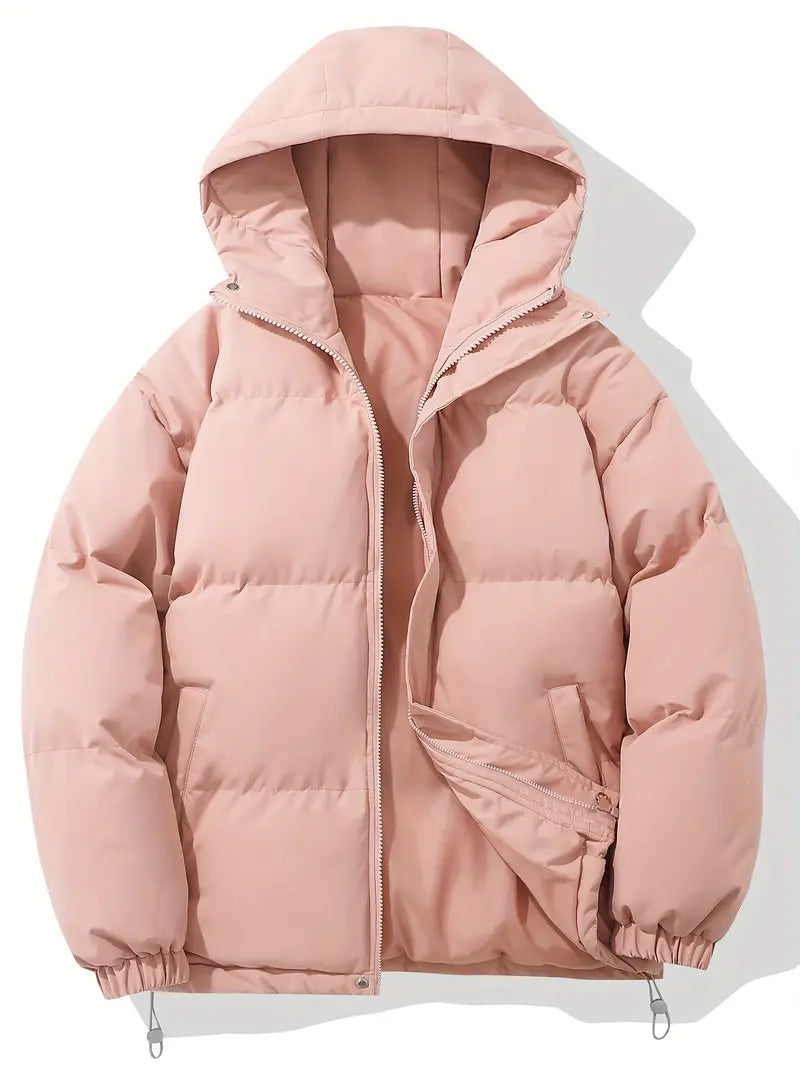 Women's cozy, stylish hooded winter jacket. Warm long-sleeve outerwear for ultimate comfort & casual wear.