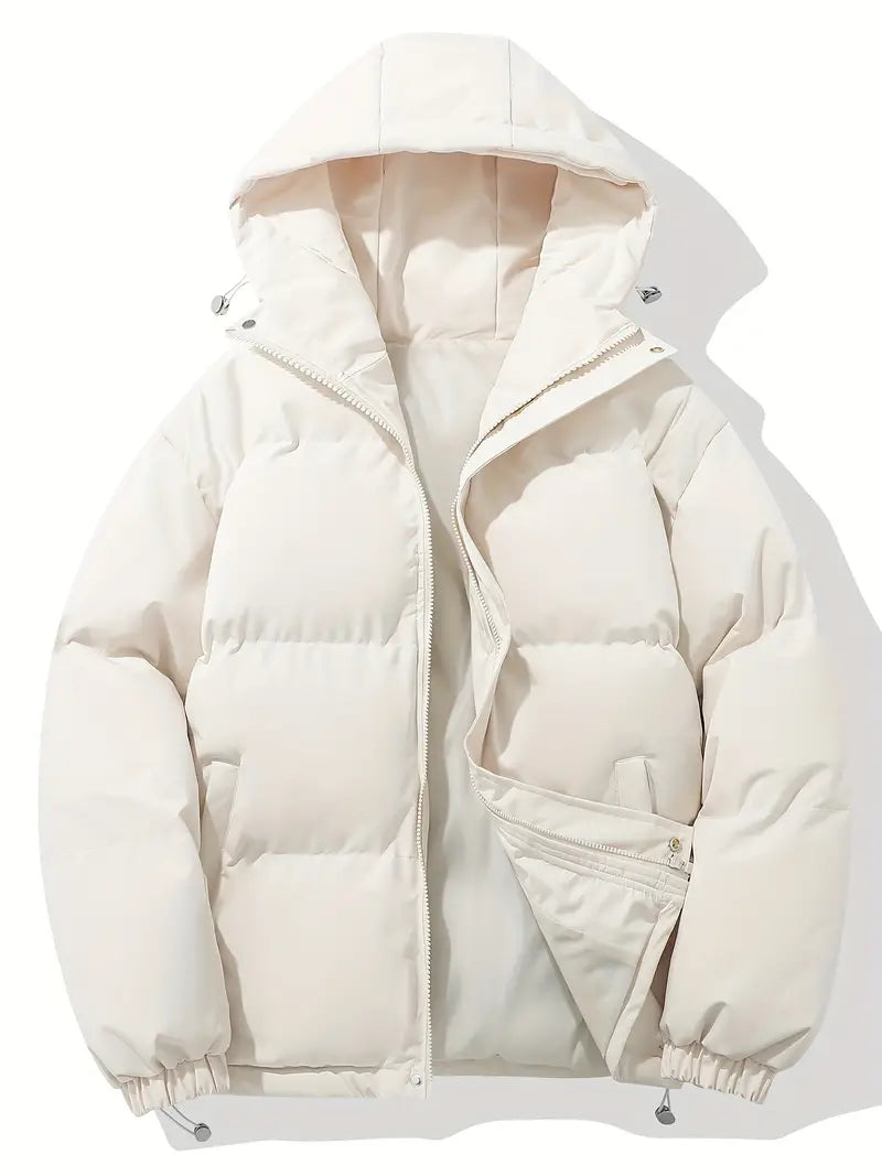 Comfortable women's hooded winter jacket for daily wear. Cozy, stylish & warm long-sleeve outerwear.
