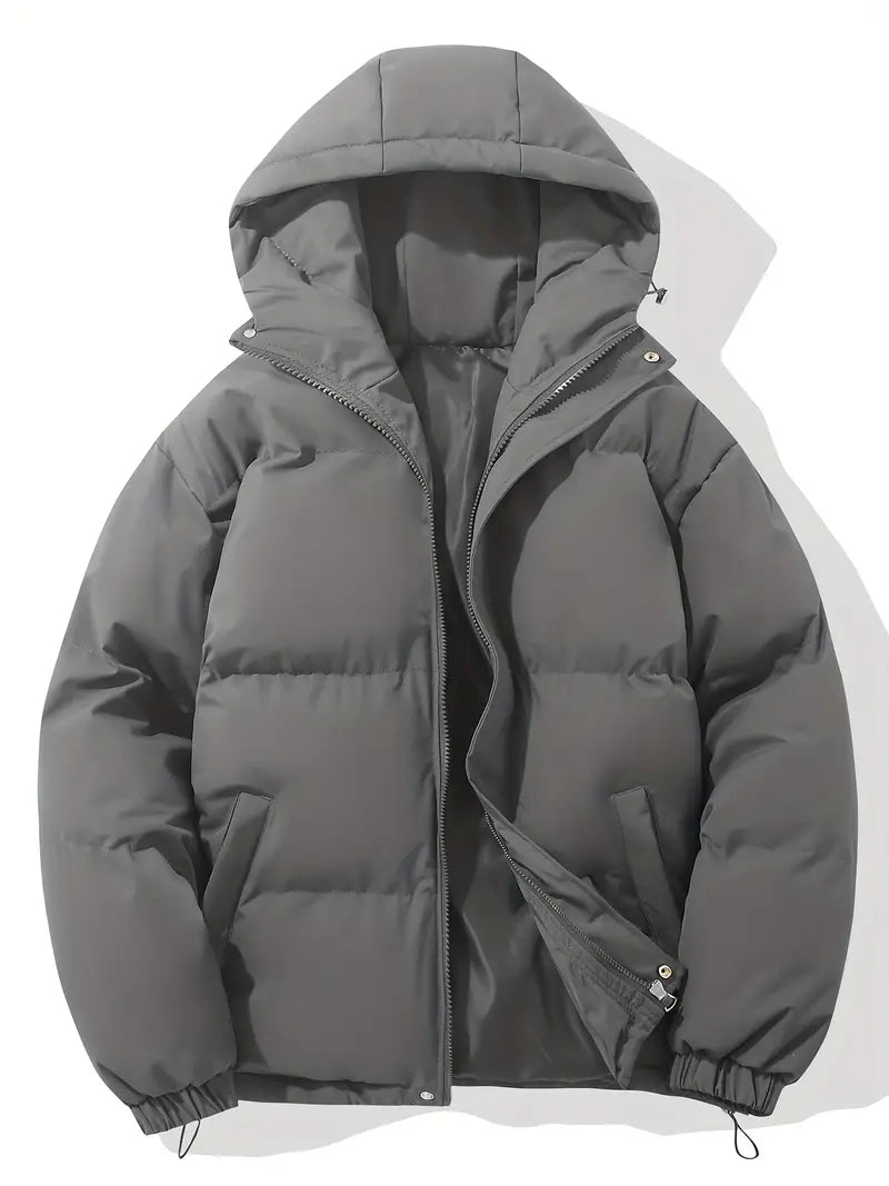 Women's premium hooded winter coat. Stylish, cozy & warm long-sleeve outerwear, perfect for cold-weather comfort.