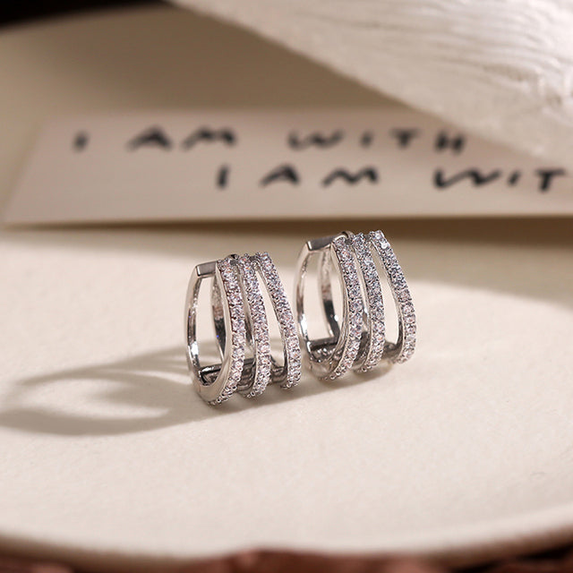 Elegant dangle statement earrings for women, featuring brilliant cubic zirconia.