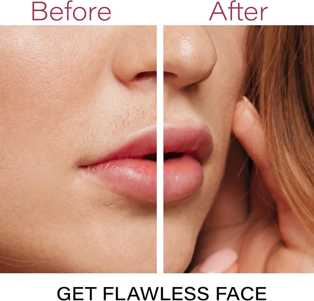 Hypoallergenic electric facial hair remover for sensitive skin, irritation-free beauty