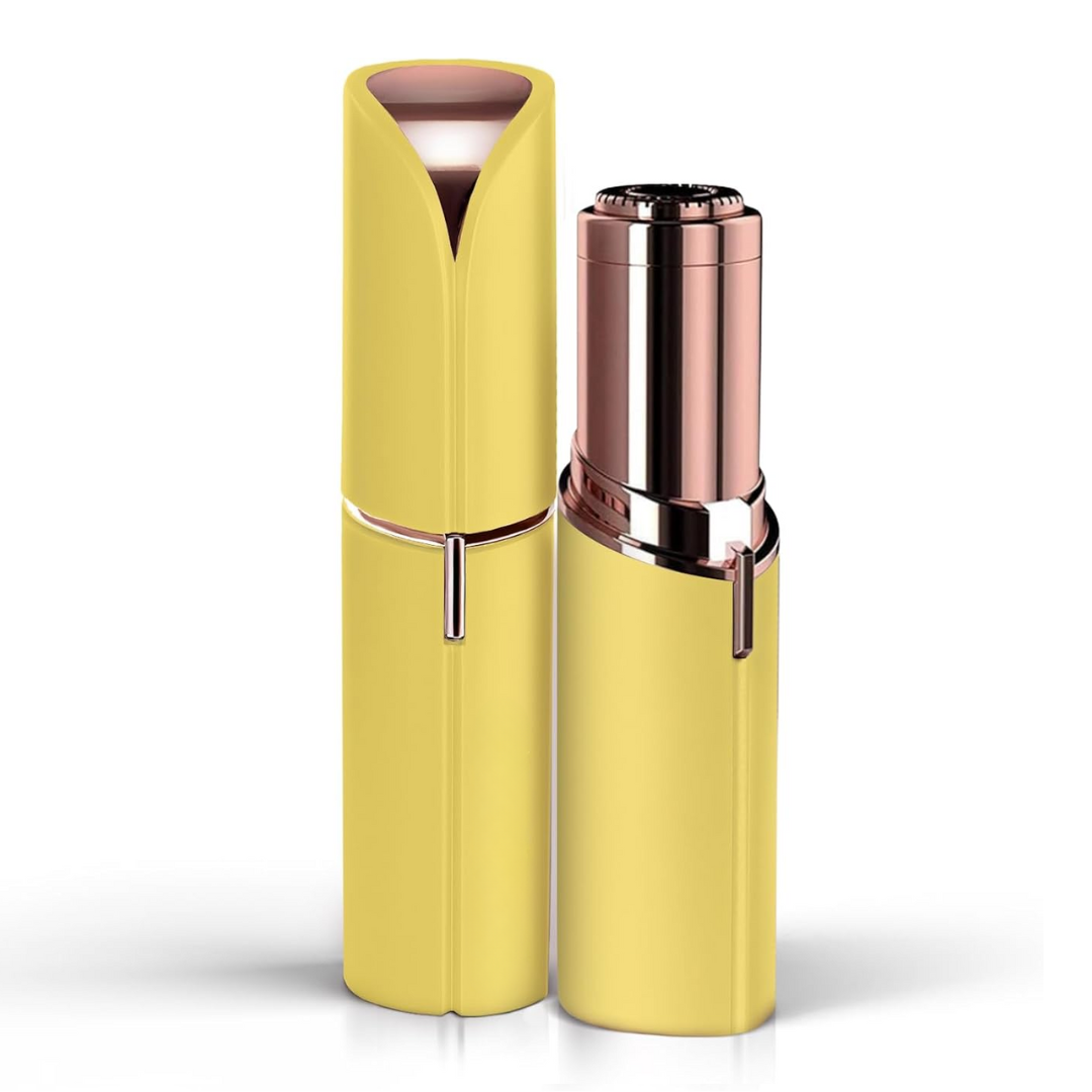 Electric peach fuzz remover for women, achieving a flawless, hair-free complexion