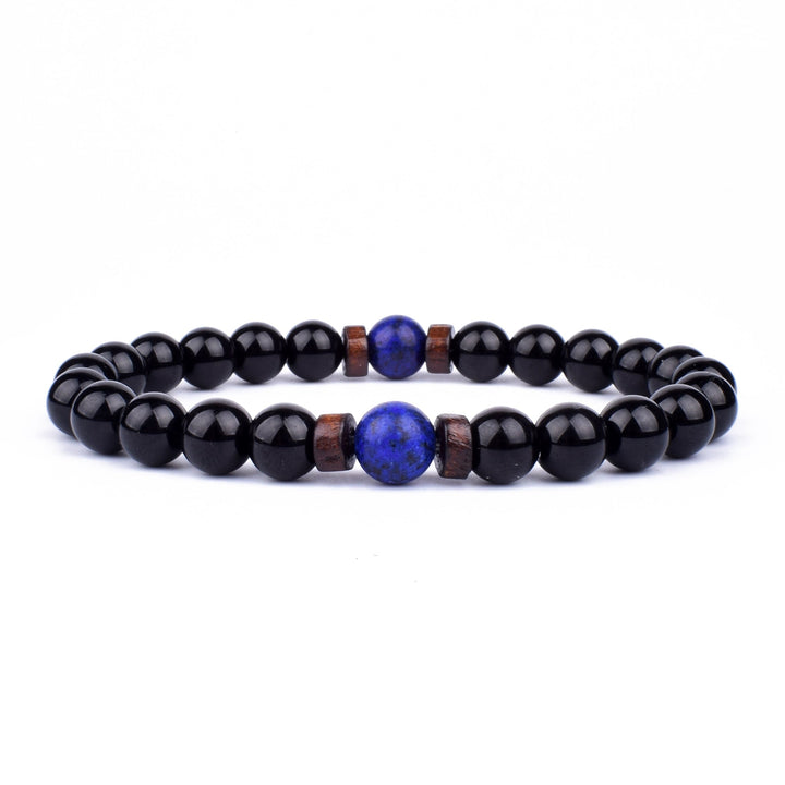Women's elegant blue gemstone bracelet, a versatile fashion accessory with a sophisticated natural design.