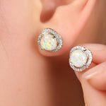 White Opal and Silver