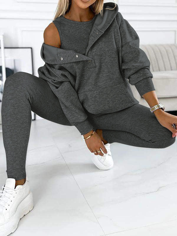 Close-up of the soft fabric and comfortable texture of the Elodie loungewear set for women.