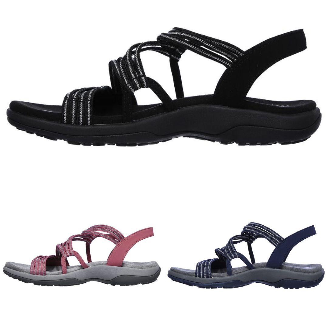 Pain relief & comfort with Elvira women's orthopedic sandals featuring adjustable straps and excellent arch support.