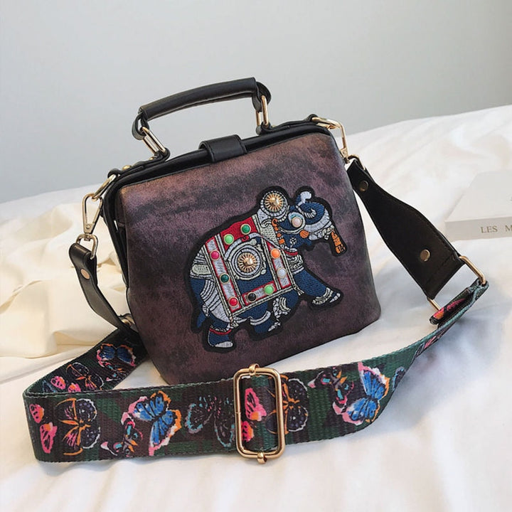 Gift-ready embroidered mandala shoulder bag, perfect for women who appreciate bohemian accessories