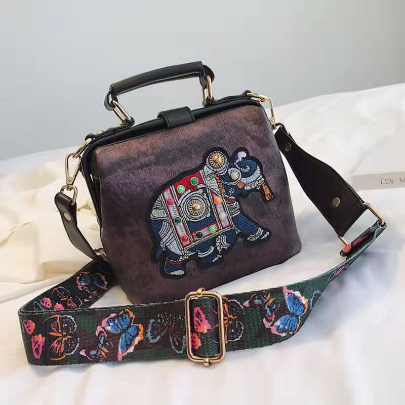 Embroidered mandala shoulder bag, an excellent gift choice for women, offering bohemian style and utility