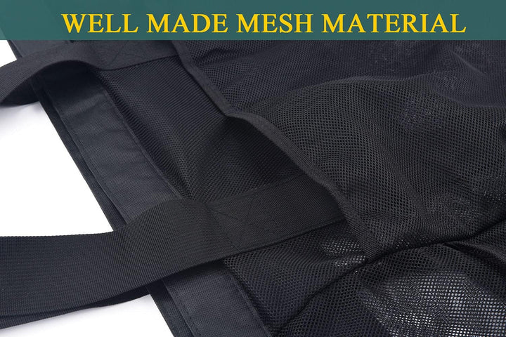 Durable mesh beach tote for women. Extra-large, sandproof design ensures a clean carryall for family outings and travel.