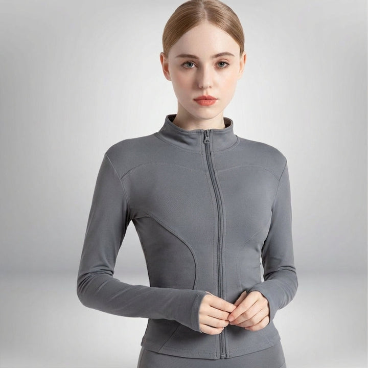 Lightweight Hailey training jacket for women, designed for breathability during workouts