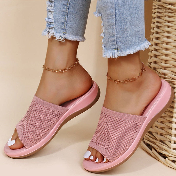 Vintage inspired handmade women's sandals. Perfect retro flats for summer comfort and style.