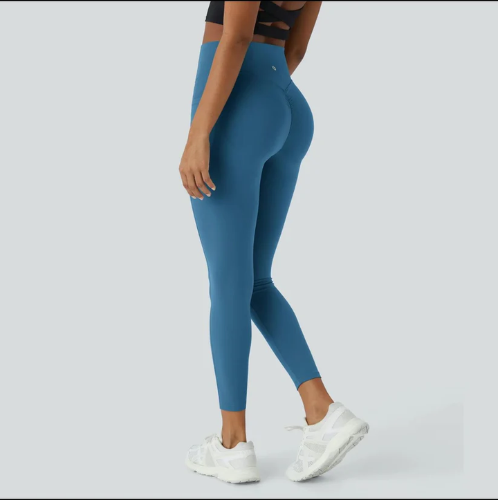 Stylish high-waisted push-up leggings for women, versatile for activewear or casual comfort.