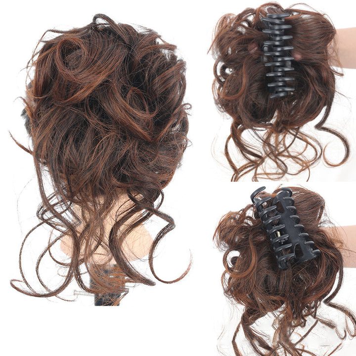 Volume booster messy bun hair piece, synthetic hair extension for an effortless, full look.