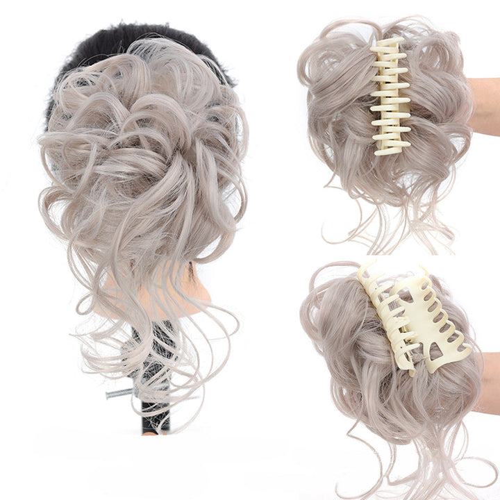 Easy-to-use synthetic messy bun hair extension, adding instant volume for women's daily styles.