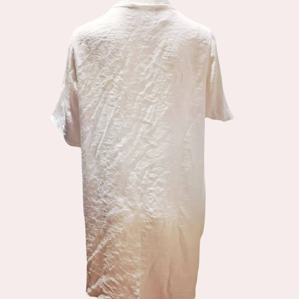 Breathable women's summer midi dress, a comfortable and casual cotton blend design