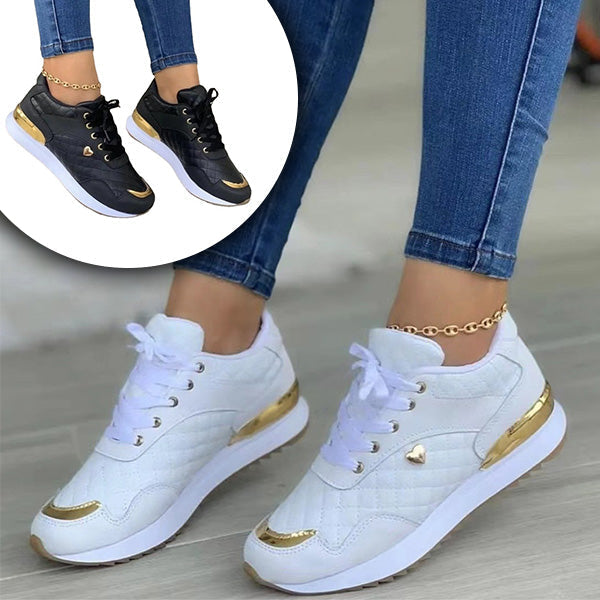 Women's Isla trendy casual sneakers, perfect for everyday wear. Lightweight comfort footwear with modern style.
