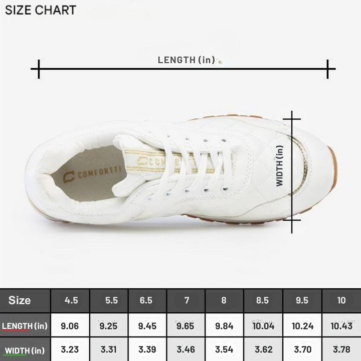Stylish Isla women's fashion sneakers. Breathable and supportive for comfortable all-day walking.