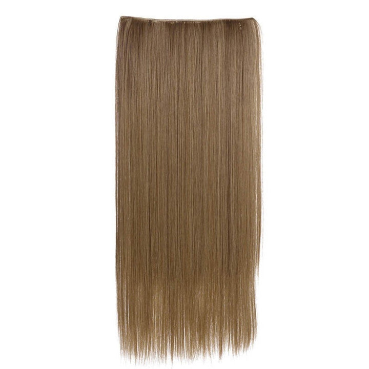 Styling women's hair with blonde Keratin Clip-in Hair Extensions for volume.