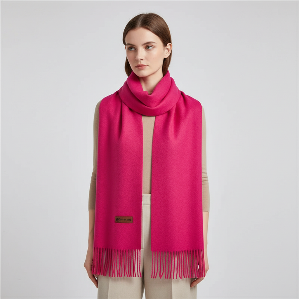 Beautiful women's soft cashmere feel scarf, an elegant and warm accessory gift.