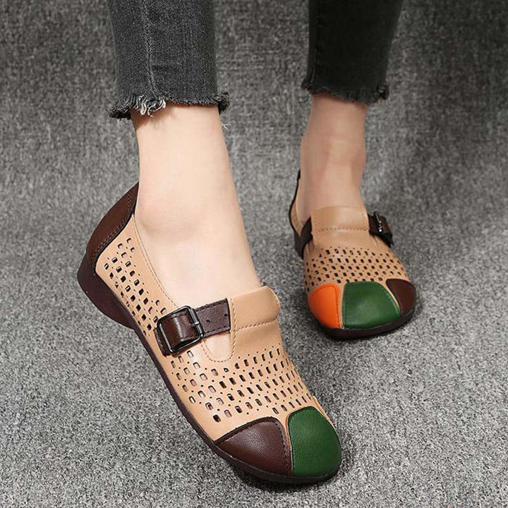 Stylish women's summer sandals, lightweight, open-toe, with practical buckle.