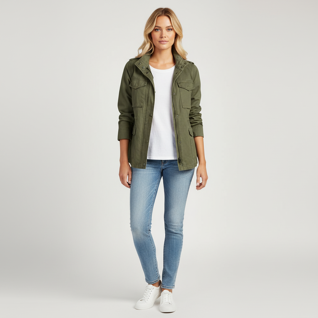 Autumn women's apparel: Julia lightweight jacket, perfect transitional outerwear in polyester blend