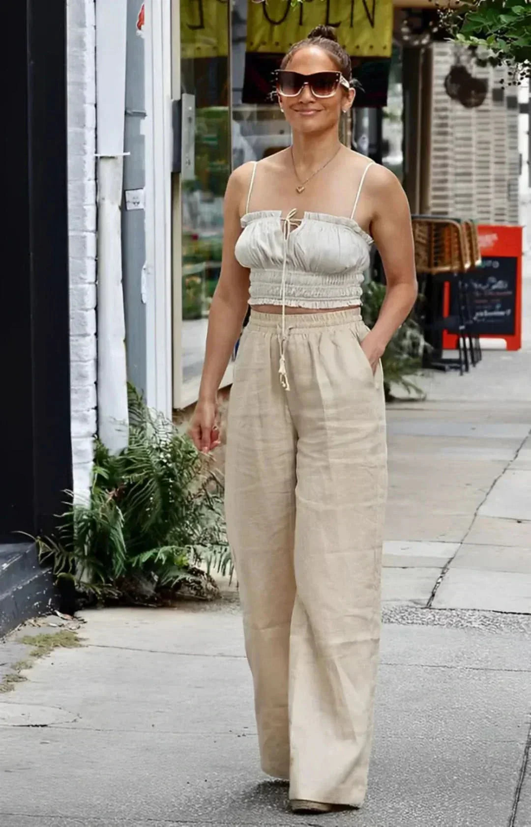 Casual breathable linen blend pants for women, perfect for summer comfort