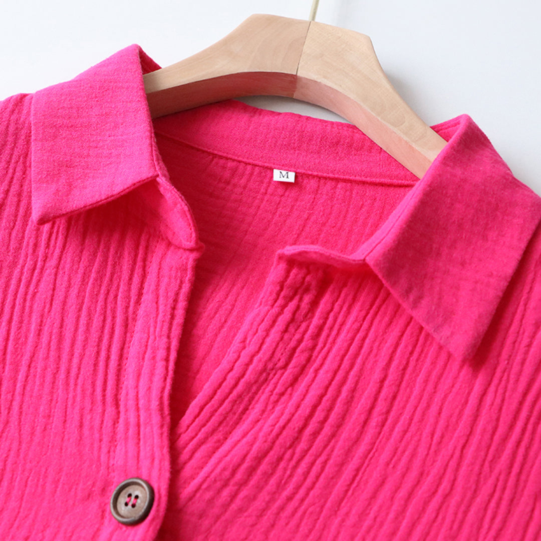 Versatile women's two-piece summer outfit in multiple colors, great for casual elegance.