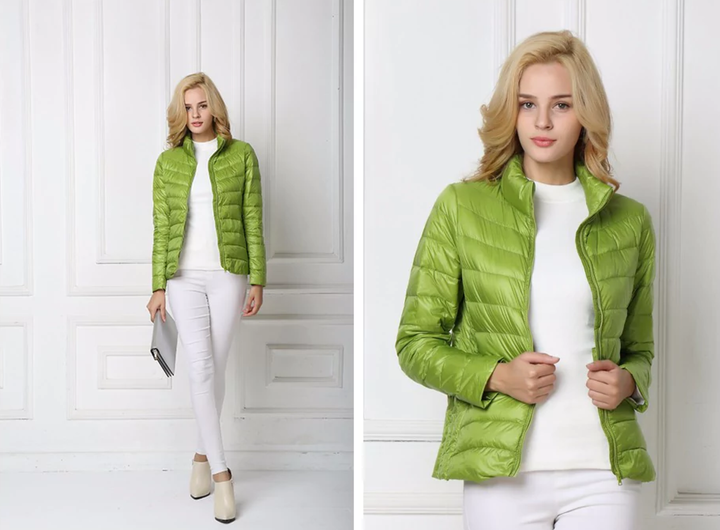 Durable women's waterproof jacket, providing protection from wind & rain.