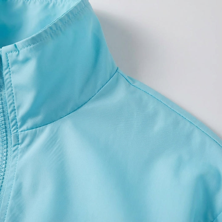 Sporty women's outerwear, a thin windproof jacket perfect for active lifestyles