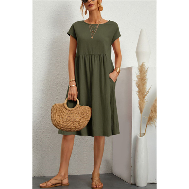 Comfortable women's Livia jersey summer dress. Soft fabric for ultimate relaxation & effortless style.