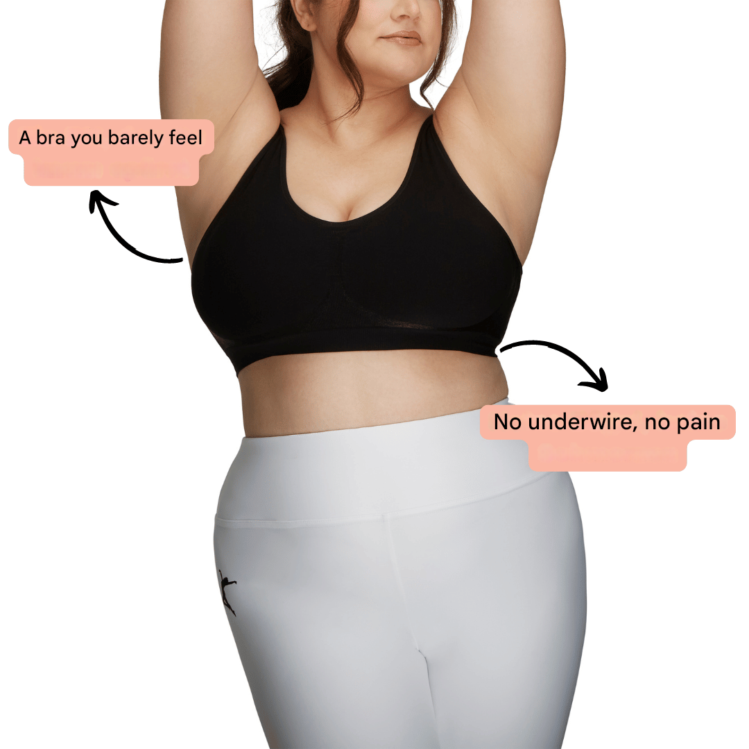 Practical wash bag included with the Luma seamless wireless bra set, for extended bra life.