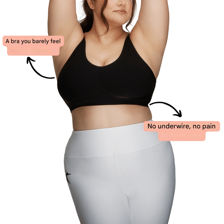 Practical wash bag included with the Luma seamless wireless bra set, for extended bra life.