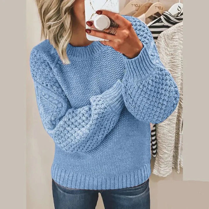 Stylish winter fashion luxury sweater for women, ensuring cozy comfort in cold weather.