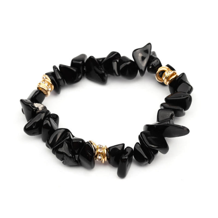 Women's spiritual jewelry: natural stone crystal healing bead bracelet.