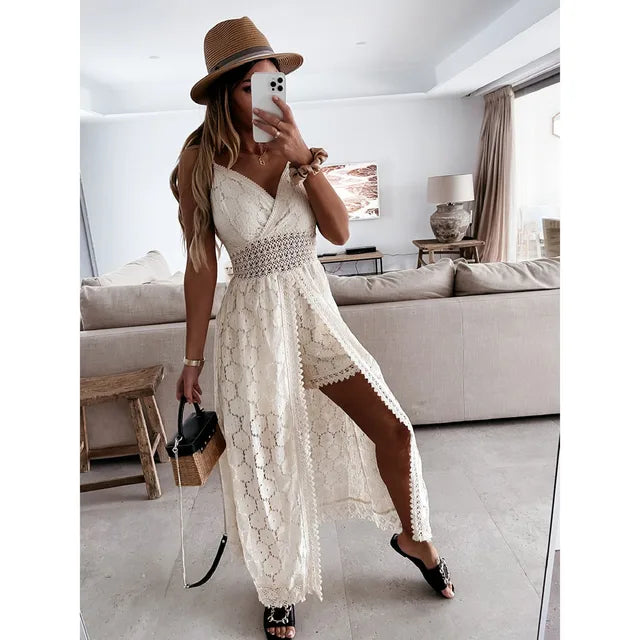 Stylish loose-fit linen playsuit for women, a versatile casual romper for everyday wear and summer fashion.