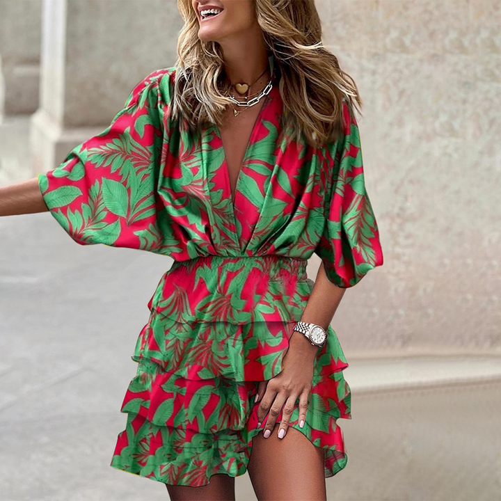 Comfortable Nova mini dress for women. A trendy short dress, ideal for casual wear or stylish summer fashion.
