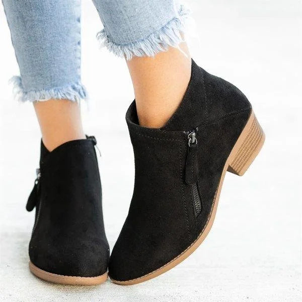 Women's comfortable orthopaedic ankle boots providing superior foot support, great for fall & winter fashion.