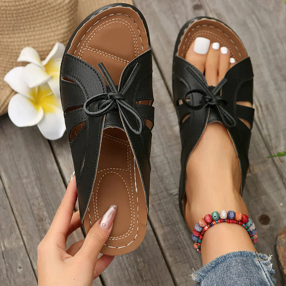 Mirella ladies' wedge sandals, designed for orthopaedic comfort & arch support.