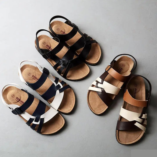 Versatile women's comfort sandals with arch support, perfect for casual wear, summer outings & daily walking.