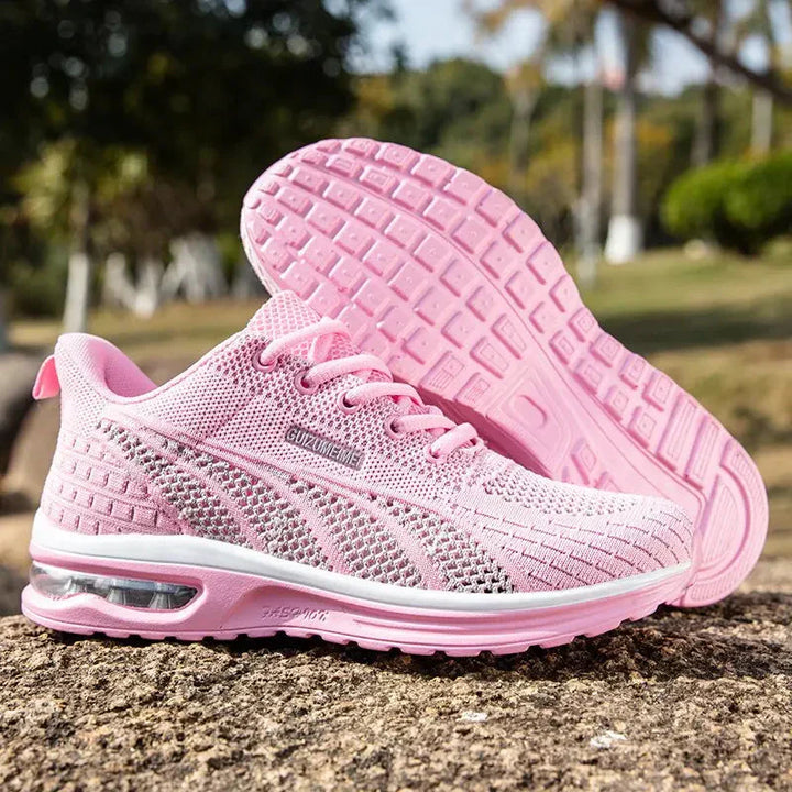 Supportive women's orthopedic sneakers for walking, running, & fitness. Lightweight athletic footwear.