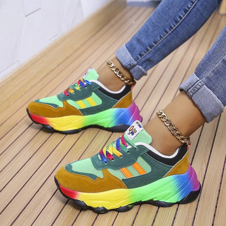 Lightweight women's orthopedic sneakers with cushioned support for comfortable walking & all-day wear.