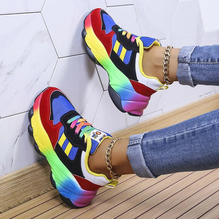 Comfortable women's walking shoes, orthopedic sneakers with cushioned support for an active lifestyle.