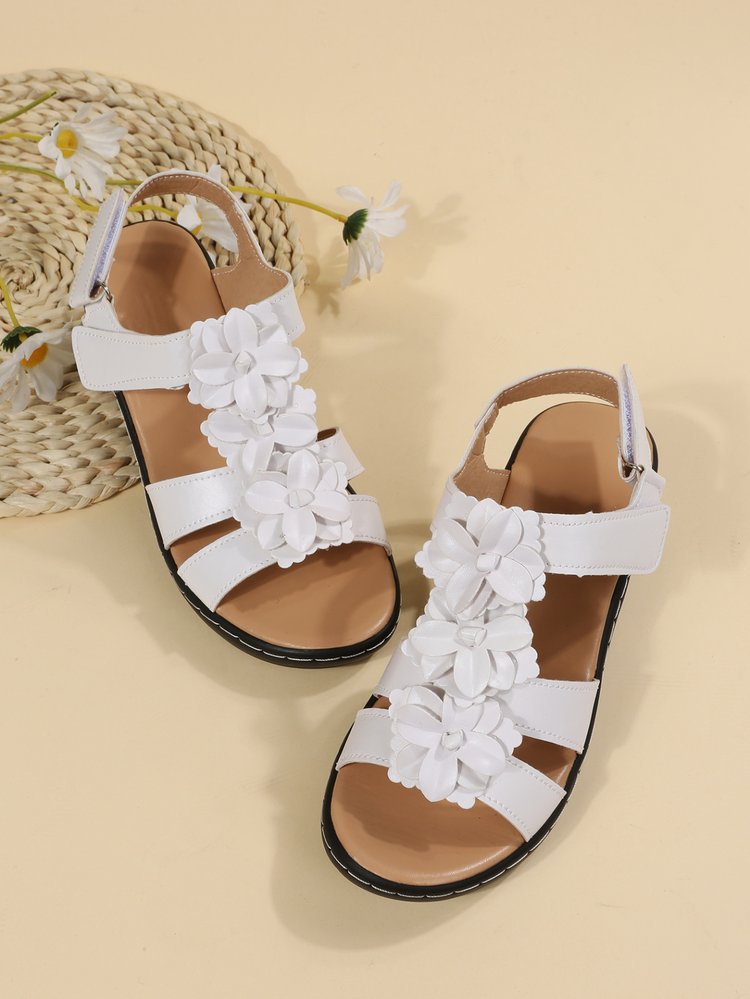 Retro-inspired women's gladiator sandals, orthopedic support, striking floral print, designed for foot health