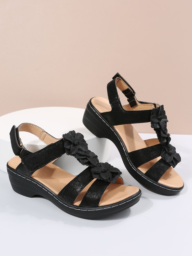 Orthopedic women's gladiator wedge sandals, summer style, comfortable and supportive