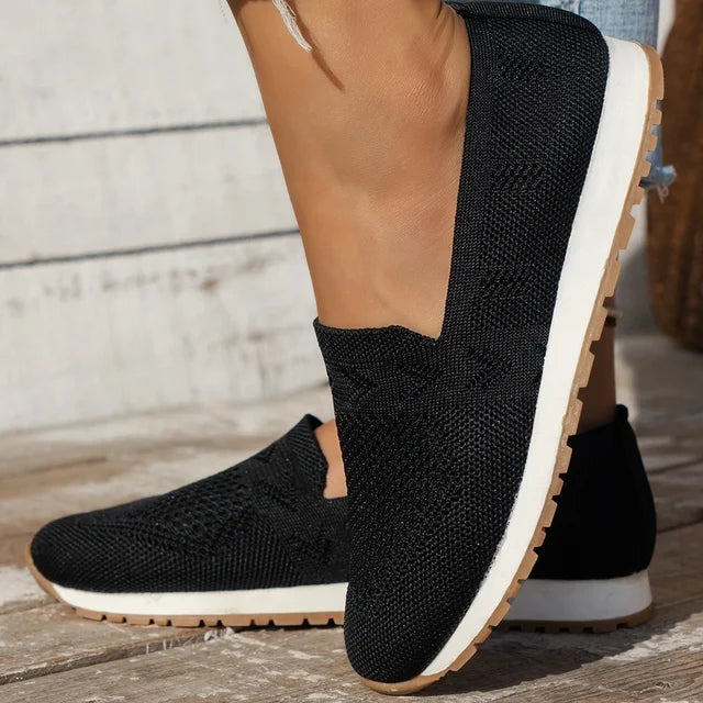 Breathable mesh orthopedic slip-on shoes for women, perfect for spring/summer casual wear.