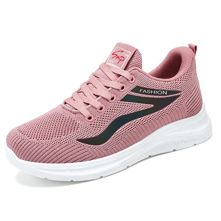 Sporty women's athletic walking shoes, lightweight & supportive, designed for an active lifestyle.