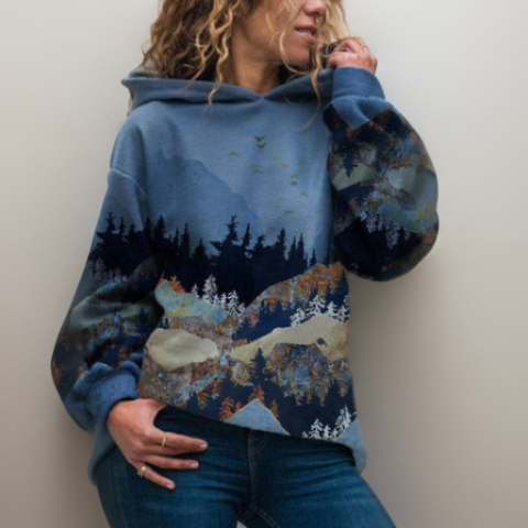 Cozy women's Harajuku oversized hoodie, perfect for casual wear. Features a trendy graphic print & relaxed fit.