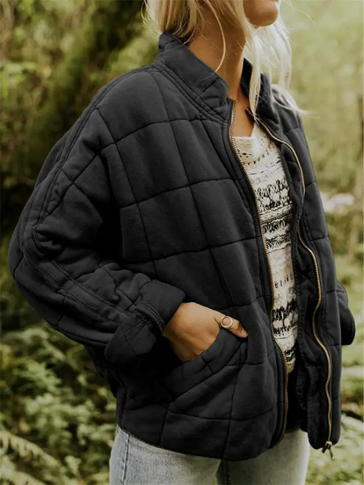 Warm, comfortable women's oversized padded jacket, great for casual wear.