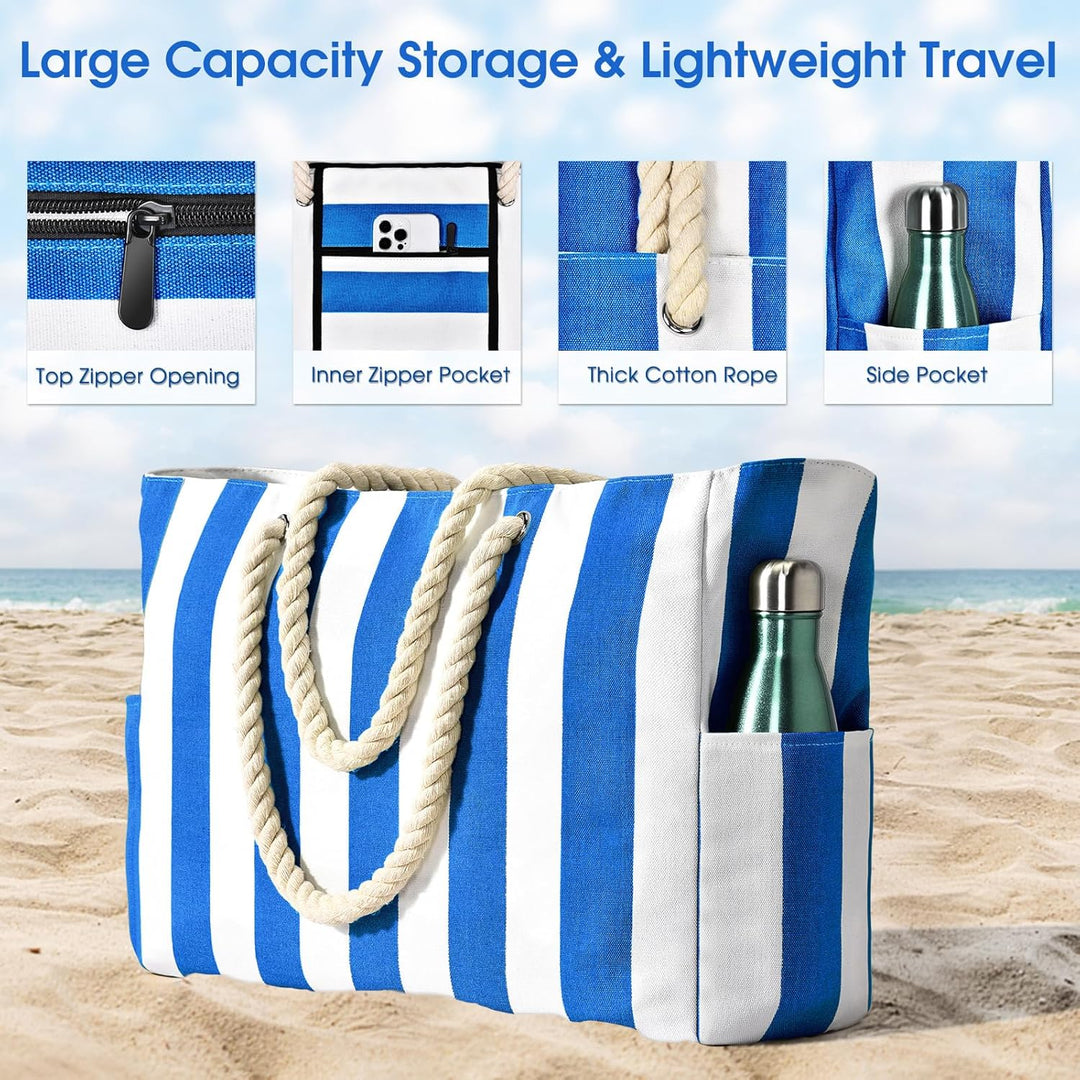 Women's waterproof summer bag, an oversized beach tote with ample storage.
