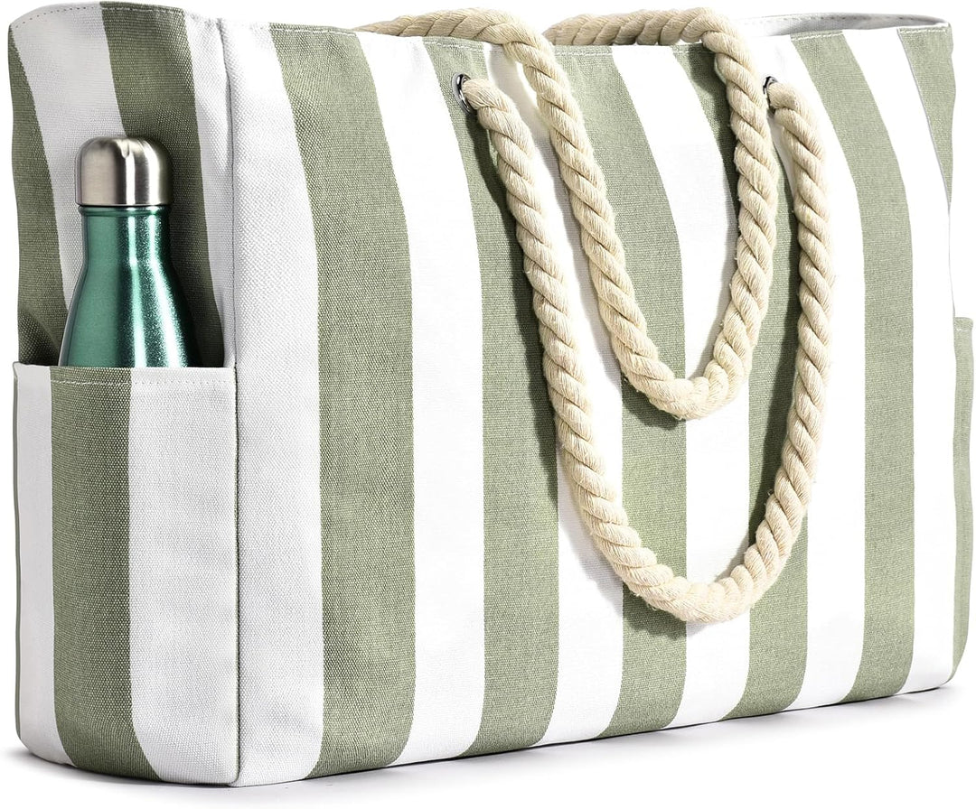 Large sandproof summer bag for women, perfect for storing wet swimsuits.